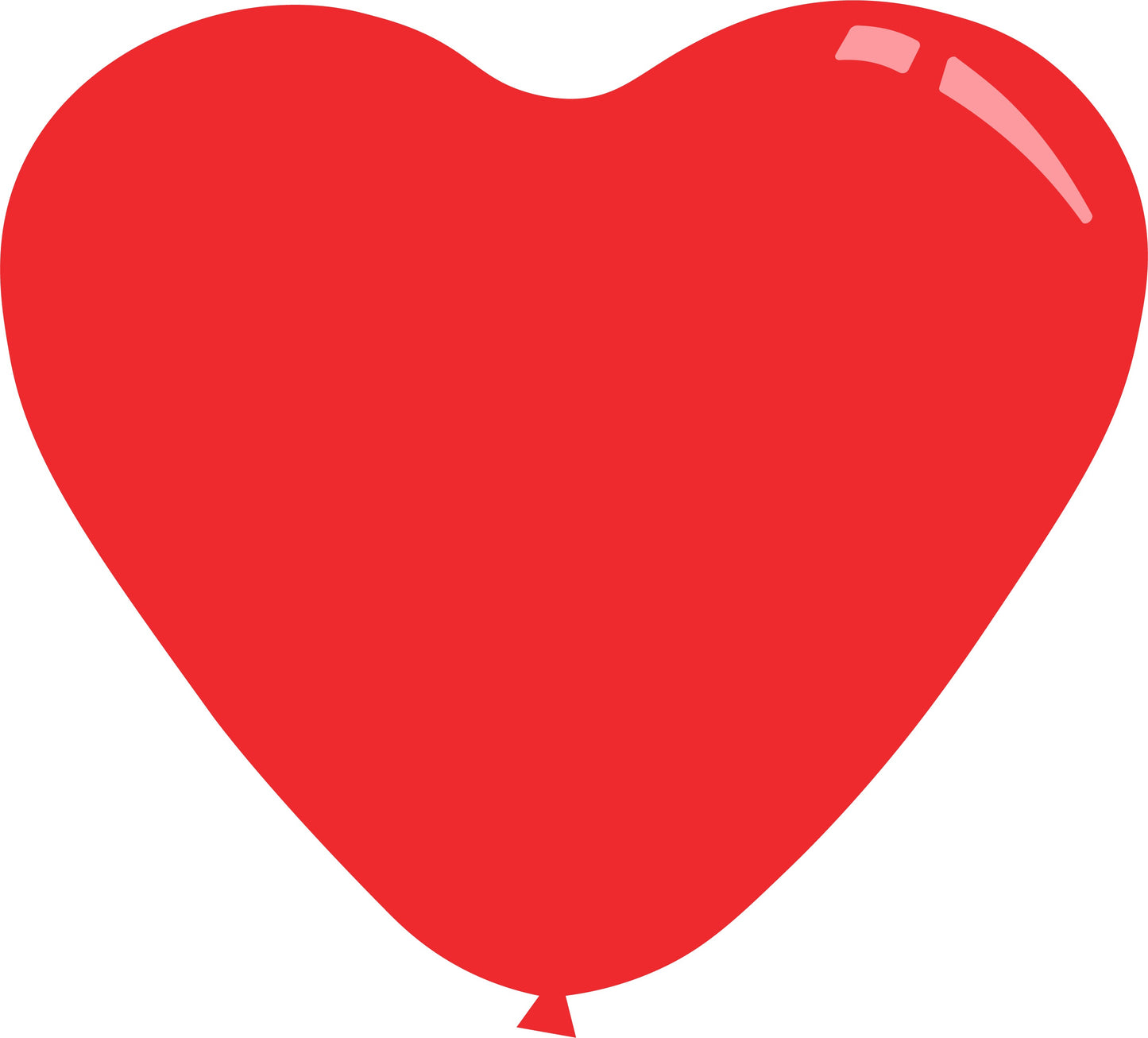 HEART RED 7" X 10