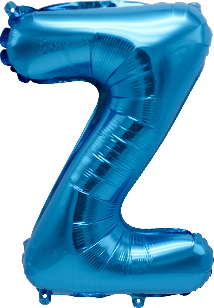 16" FOIL BLUE LETTER Z