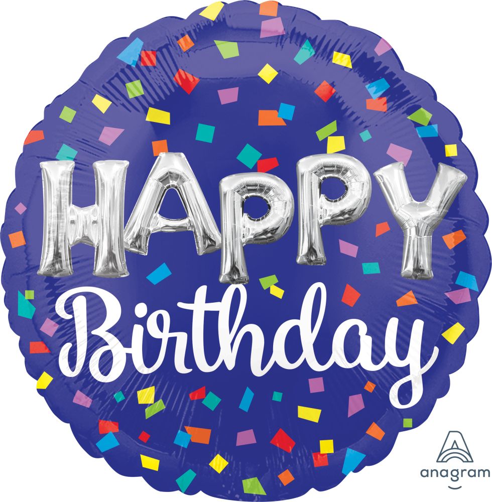 FOIL 18" HAPPY BIRTHDAY LETTERS