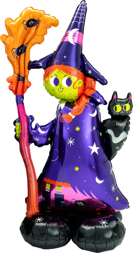 FOIL SCARY WITCH BALLOONS 55" AirLoonz