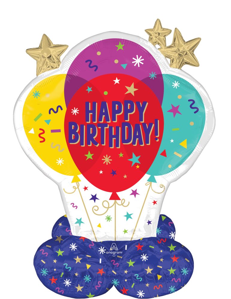 FOIL JUNIO HAPPY BIRTHDAY PARTY BALLOONS 33" AirLoonz