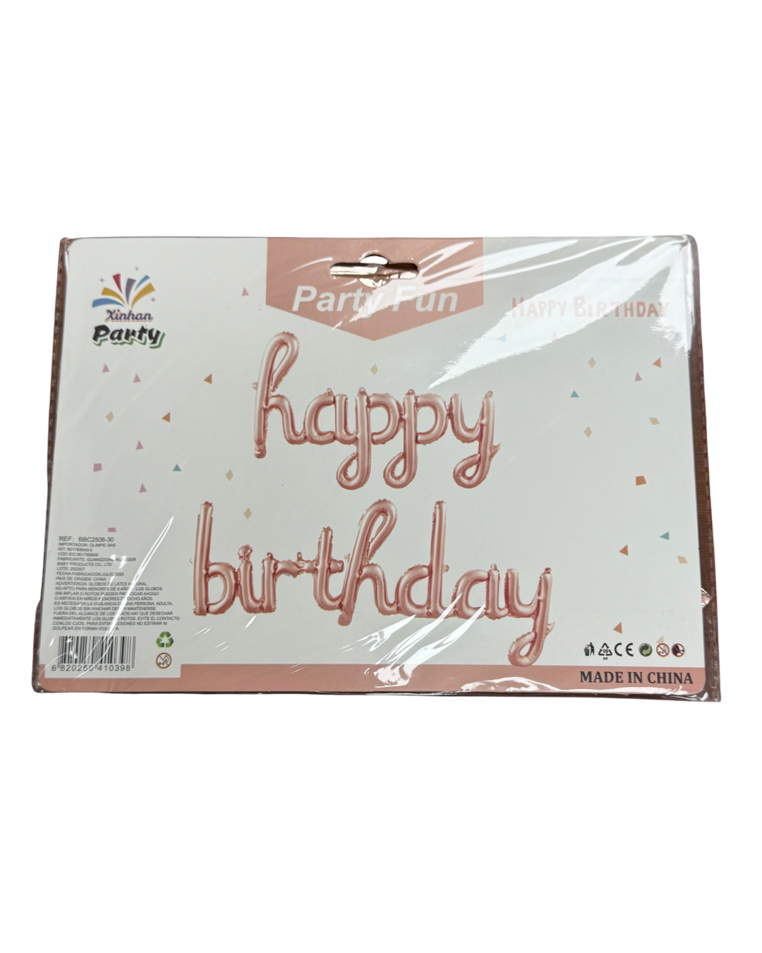 HAPPY BIRTHDAY SILVER SCRIPT BALLOON