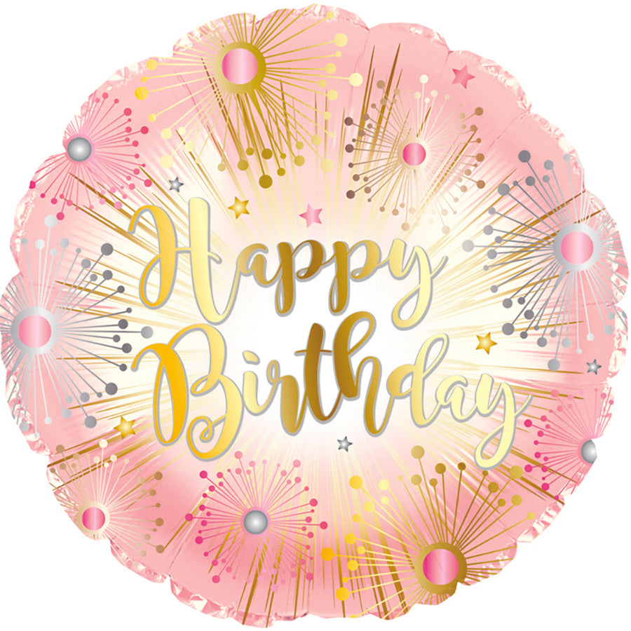FOIL 17" HAPPY BIRTHDAY ROSE GOLD