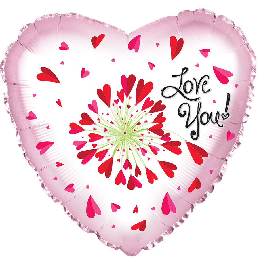 FOIL 24" LOVE YOU FLOWER