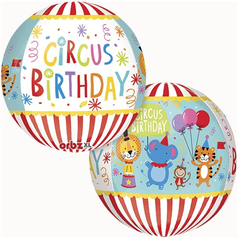FOIL 16" ORBZ CIRCUS THEME BIRTHDAY