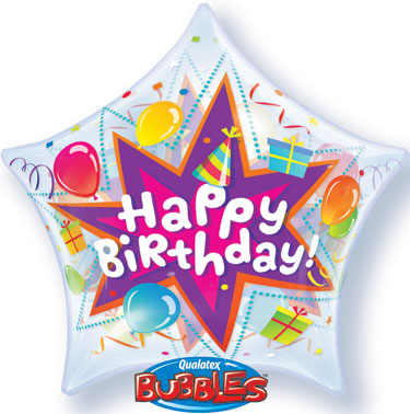 FOIL 22" BIRTHDAY PARTY BLAST PLASTIC BUBBLE