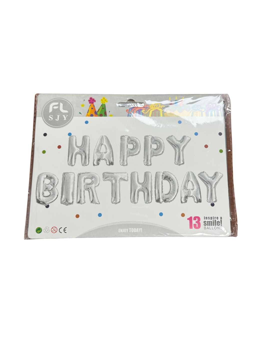 HAPPY BIRTHDAY SILVER BANNER