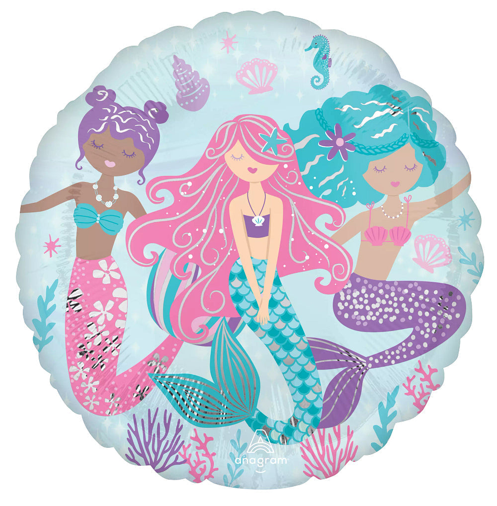 FOIL SHIMMERING MERMAID 17"
