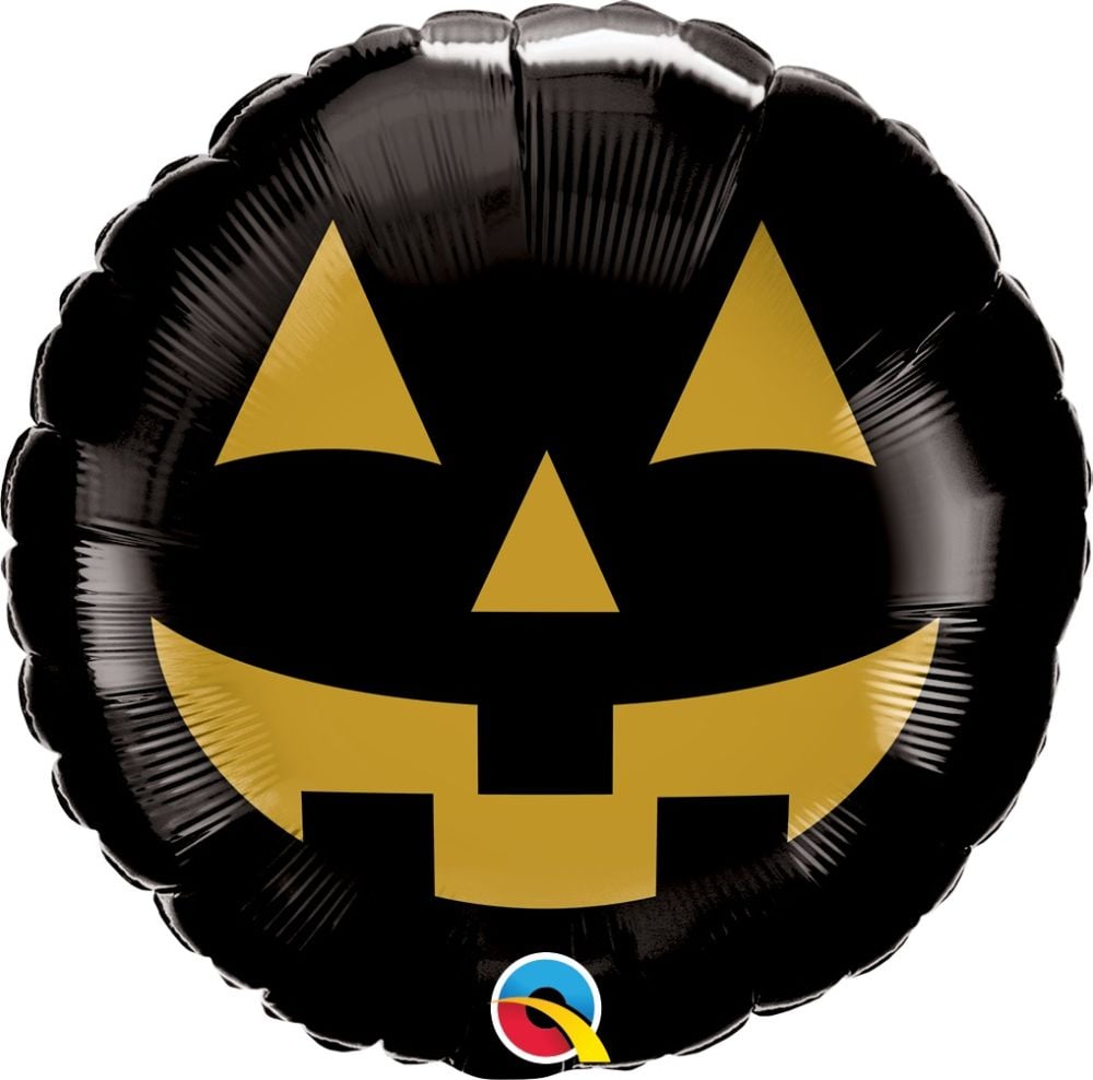 FOIL JACK FACE BLACK AND GOLD 18"