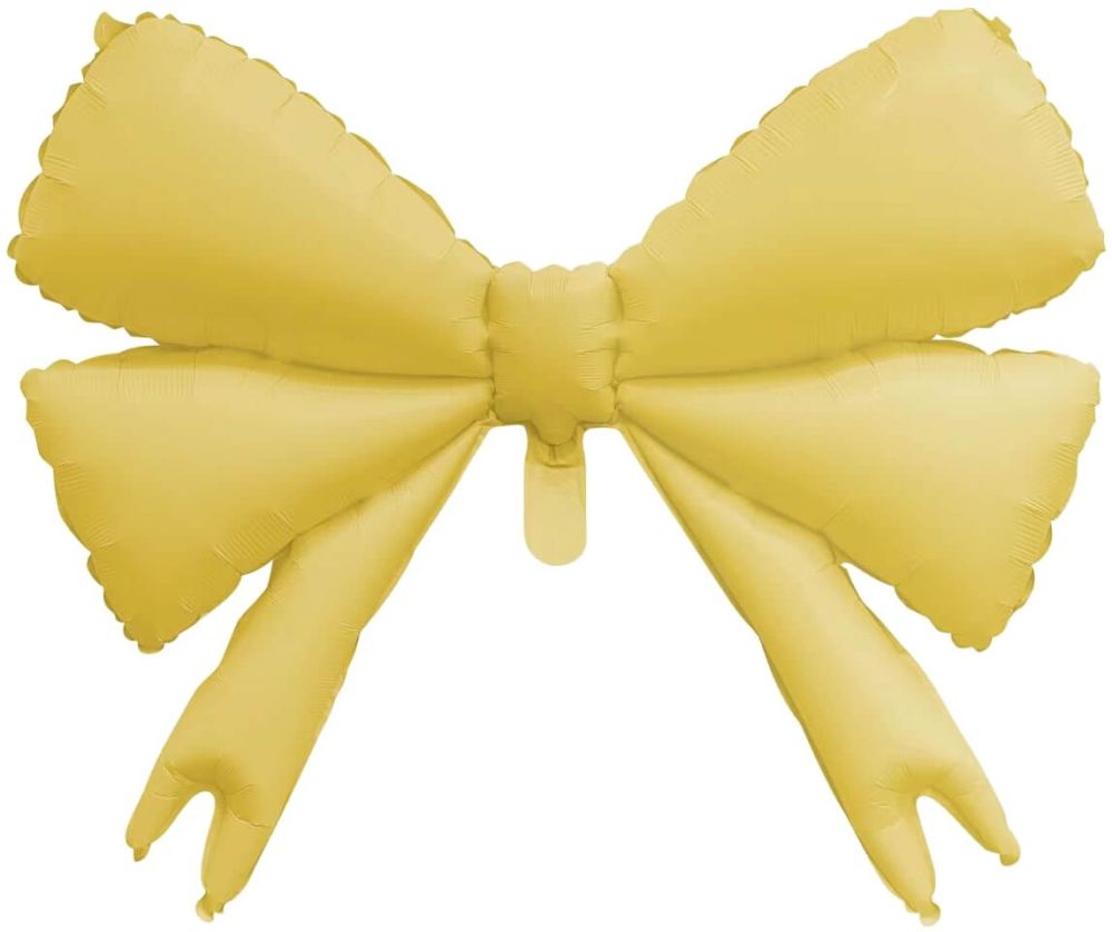 MATTE YELLOW BOW BALLOON 30"