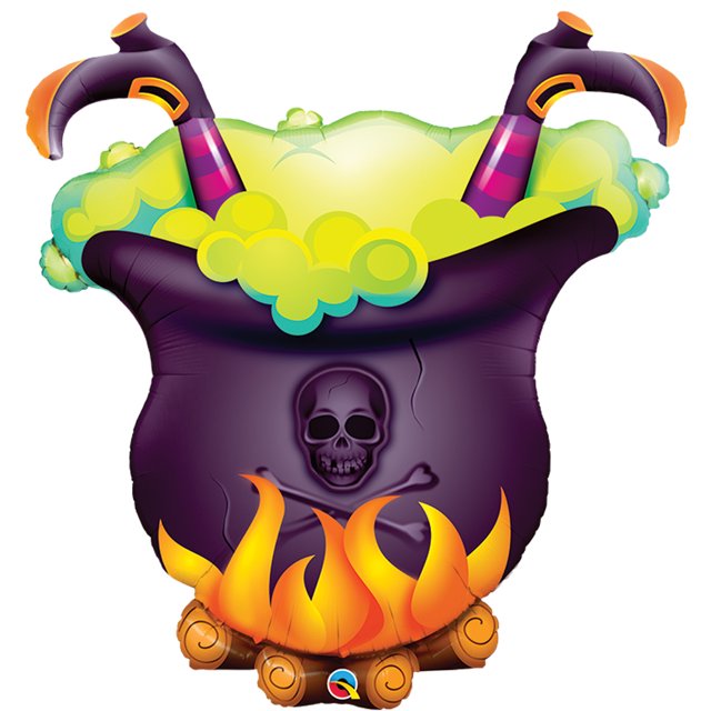 FOIL HALLOWEEN OOPSIE WITCH BREW 40" QUALATEX