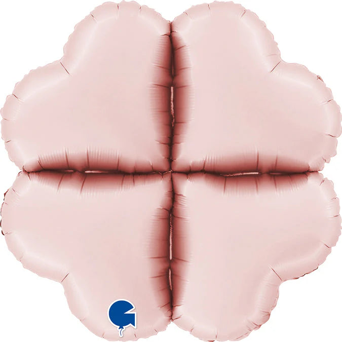 24" Hearts Maxi Satin Pastel Pink Foil Balloon