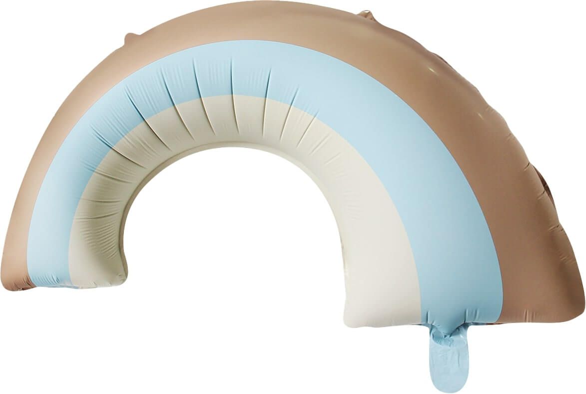 33" Matte Blue Rainbow Balloon