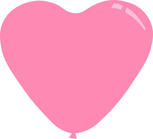 HEART PINK  7" X 10