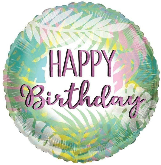 FOIL 18" BIRTHDAY LEAVES