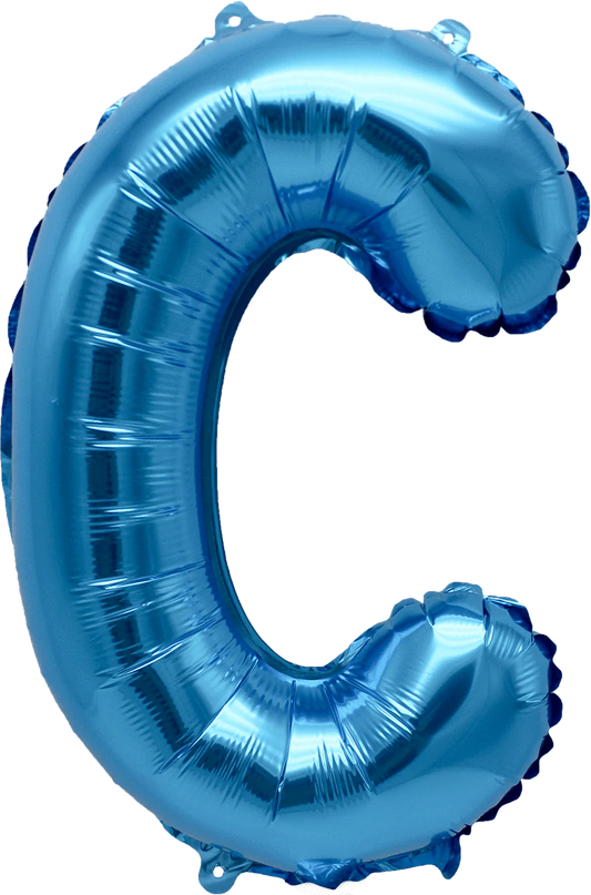 16" FOIL BLUE LETTER C