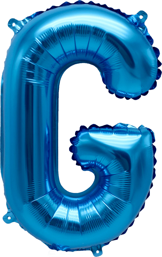 16" FOIL BLUE LETTER G