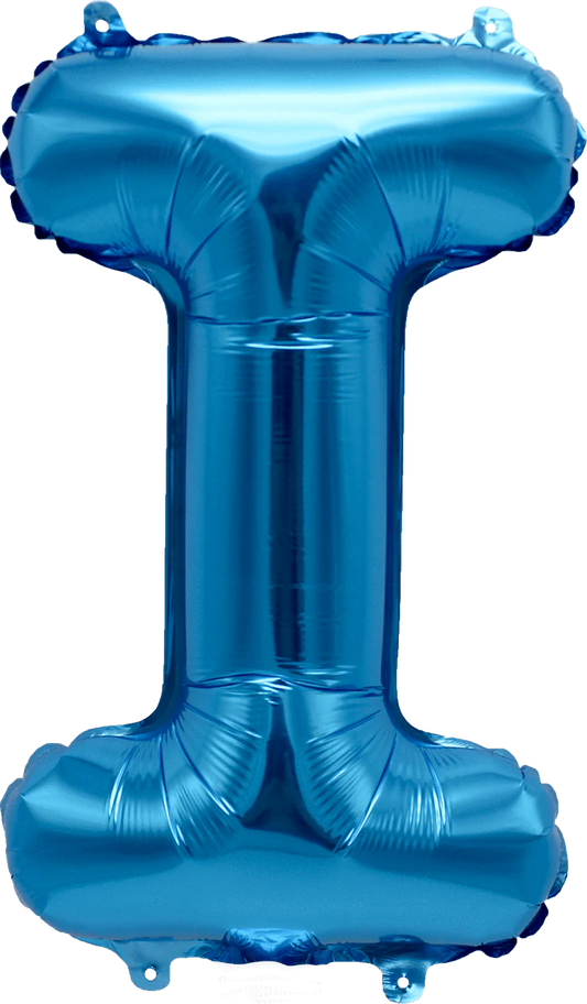 16" FOIL BLUE LETTER I