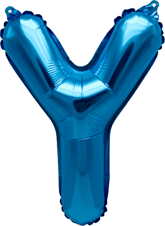 16" FOIL BLUE LETTER Y