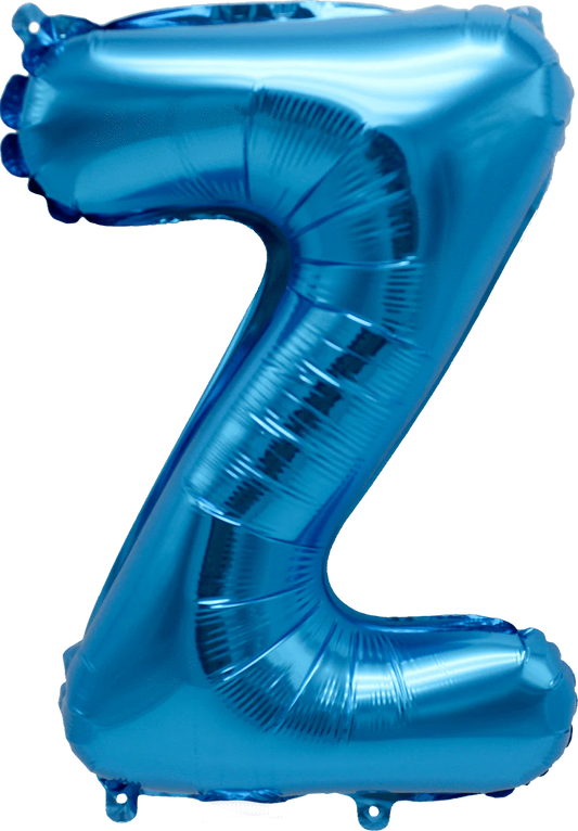 16" FOIL BLUE LETTER Z