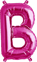 16" FOIL PINK LETTER B