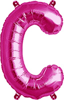 16" FOIL PINK LETTER C