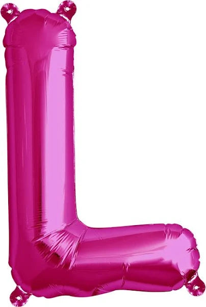 16" FOIL PINK LETTER L