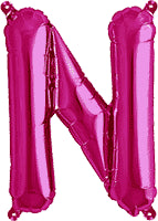 16" FOIL PINK LETTER N