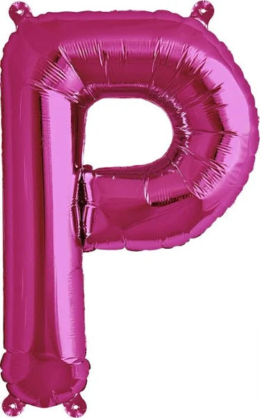16" FOIL PINK LETTER P