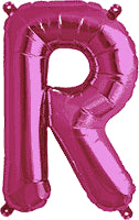 16" FOIL PINK LETTER R