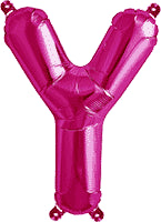 16" FOIL PINK LETTER Y