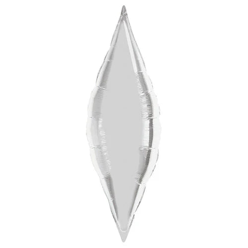 27" taper silver foil balloon
