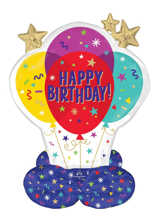 FOIL JUNIO HAPPY BIRTHDAY PARTY BALLOONS 33" AirLoonz