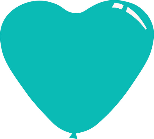 HEART PASTEL TIFFANY BLUE 7" X 10