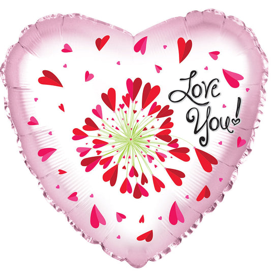 FOIL 24" LOVE YOU FLOWER