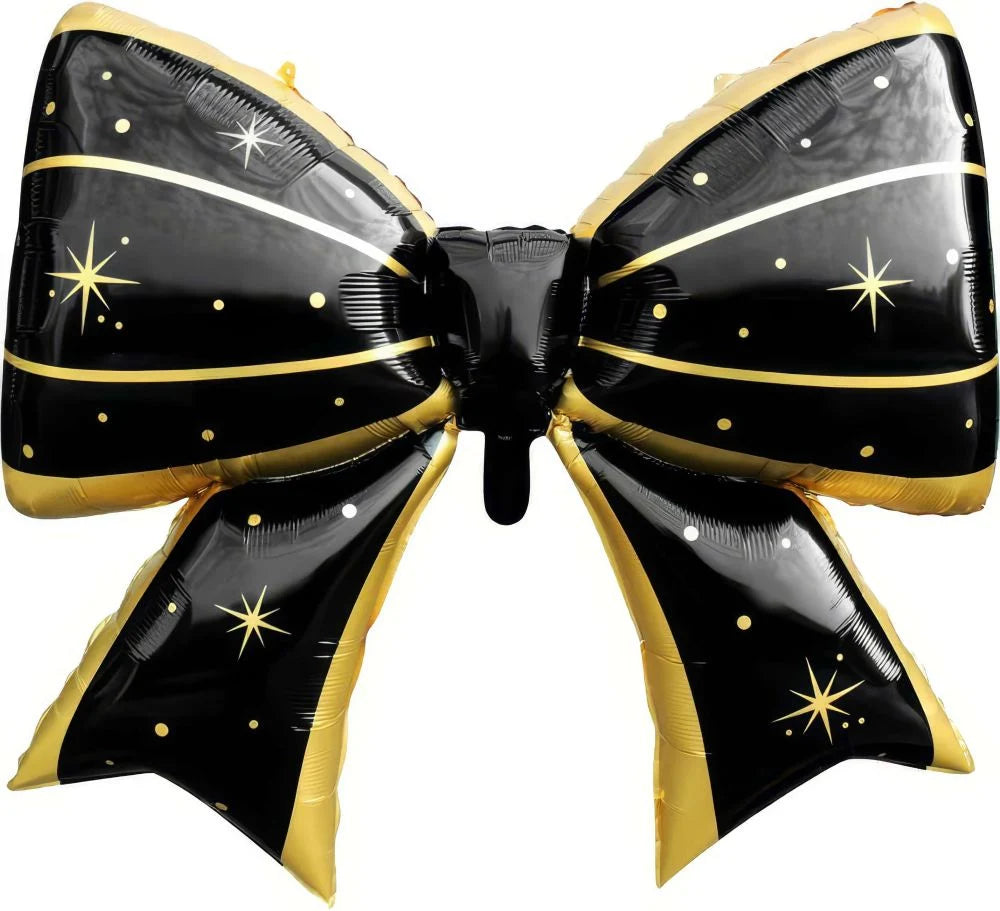 BLACK BOW BALLOON 38"
