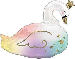 FOIL SWAN MULTICOLOR 19"X18"