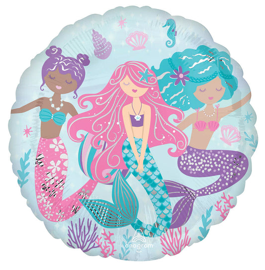 FOIL SHIMMERING MERMAID 17"