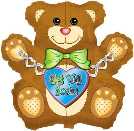 34" Get Well Bear FOIL