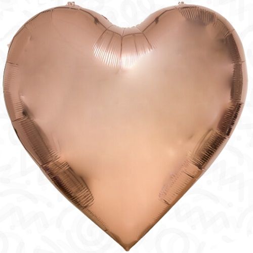 FOIL HEART ROSE GOLD 68" DECOCHAMP