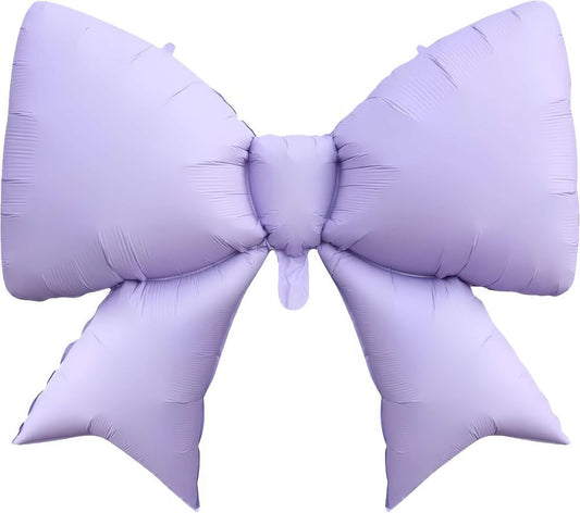 MATTE LILAC BOW BALLOON 38"