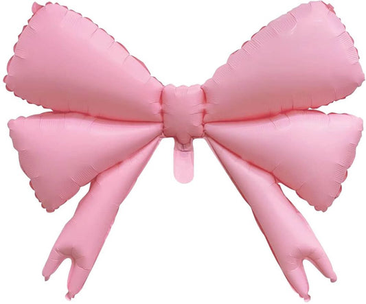 MATTE PINK BOW BALLOON 30"
