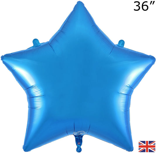 FOIL STAR BLUE 36" OAKTREE