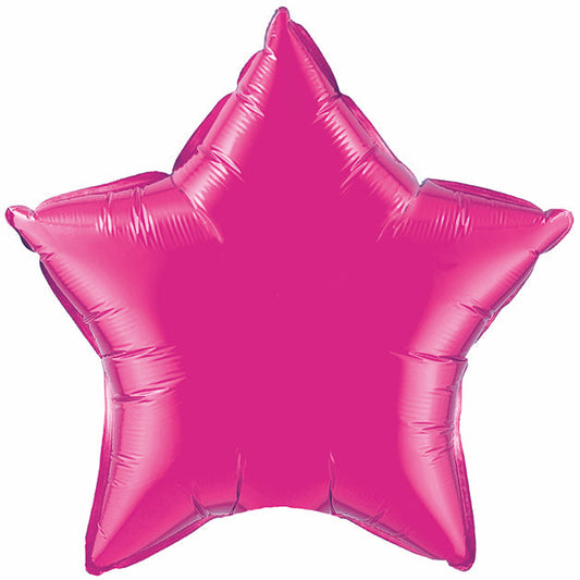 FOIL STAR MAGENTA 36" MYLAR