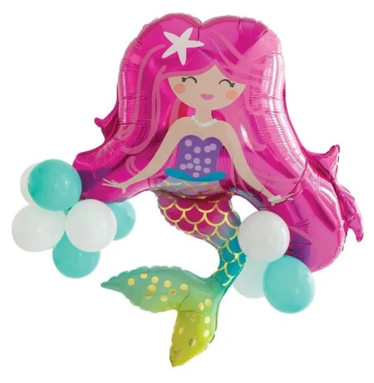 MERMAID LATEX ACCENTED 35 X 34 INCHES