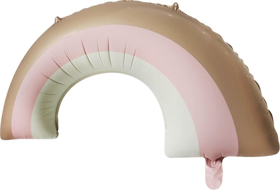 33" Matte Pink Rainbow Balloon